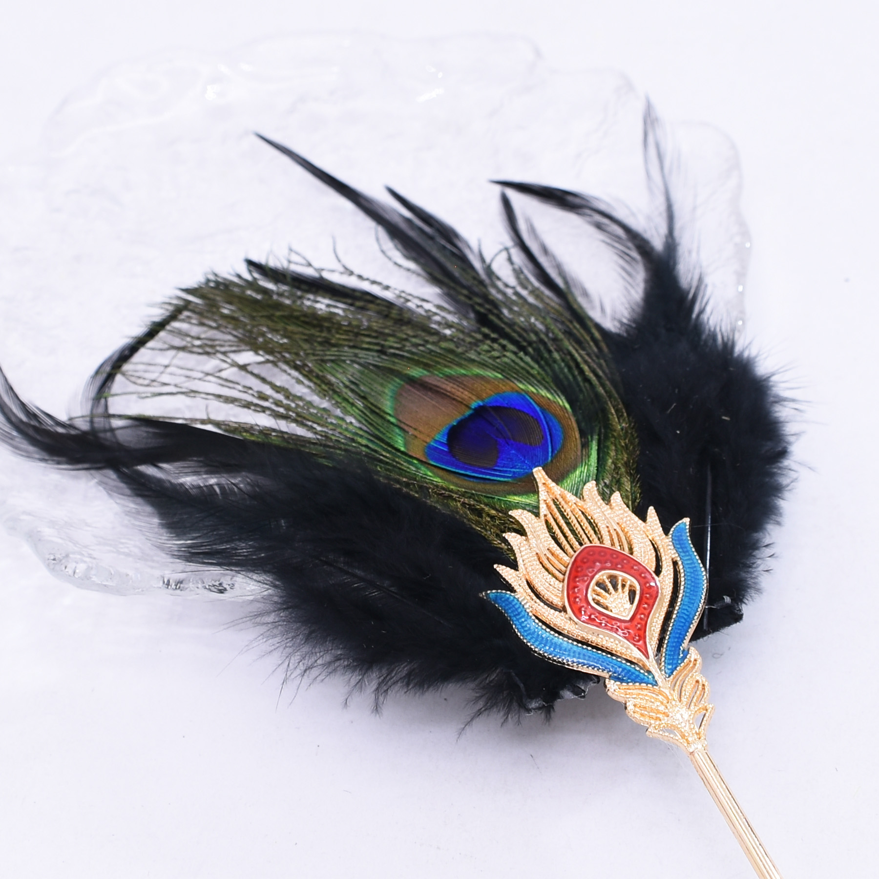 Ethnic Fashion Photography - Dai ethnic style peacock feather headdress