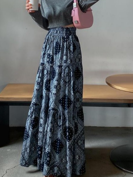Ethnic Chic Fashion - Chic Vintage Ethnic Print High Waist