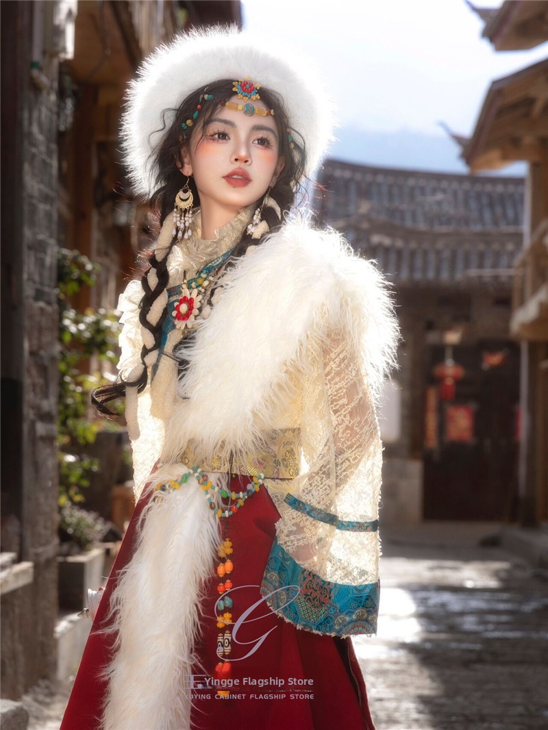 Tibetan Ethnic Women's New Sty – Ethnic Fashion Photography Bewertung und Preis