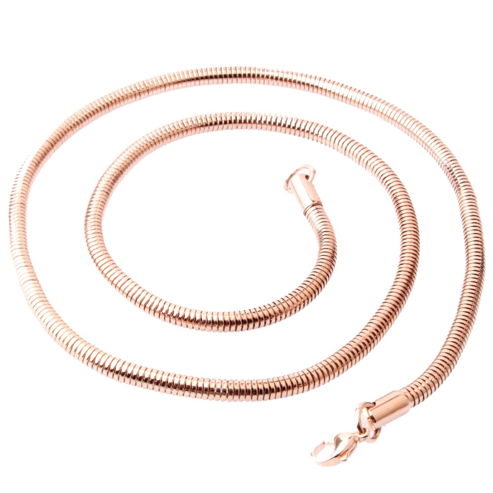 4.2mm 60cm Rose Gold-Color Sta – Ethnic Chic Fashion Bewertung und Preis