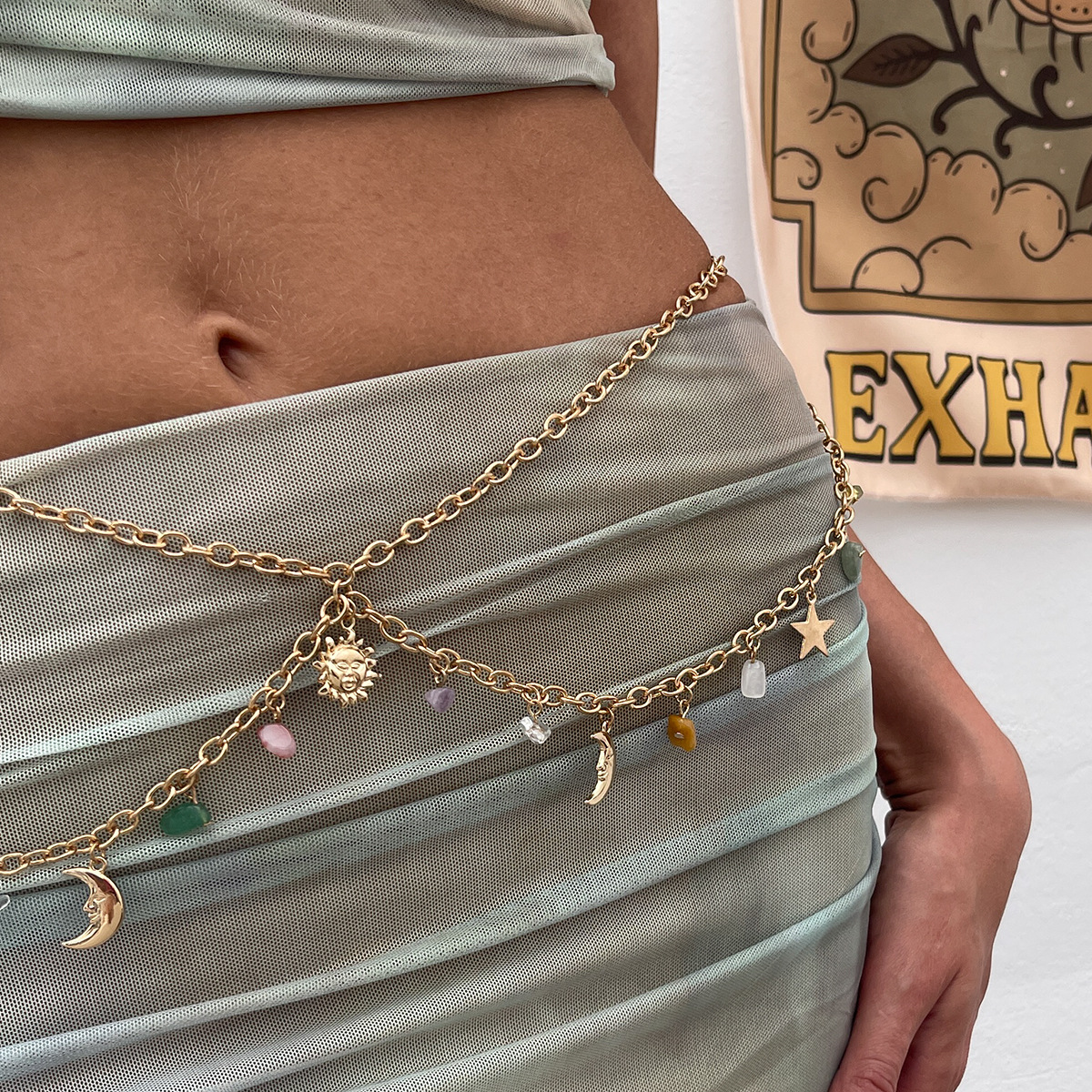 Boho Star Moon Sun Pendant Wai – Ethnic Fashion Girls Bewertung und Preis