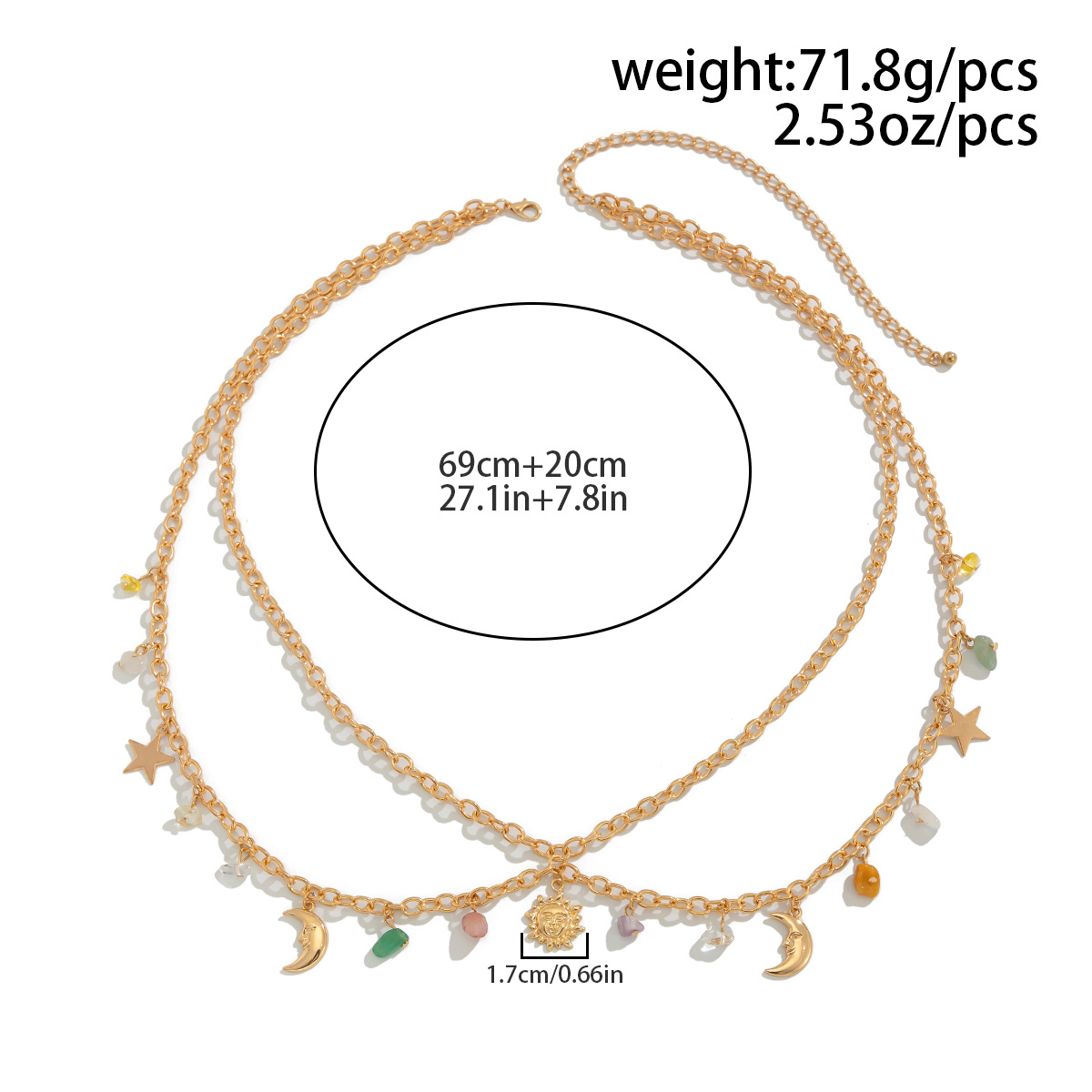 Boho Star Moon Sun Pendant Wai – Ethnic Fashion Girls Bewertung und Preis