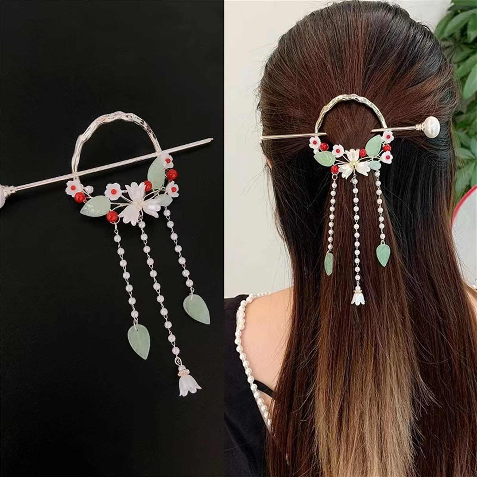Ethnic Style Hairpin For Women – Ethnic Fashion Girls Bewertung und Preis