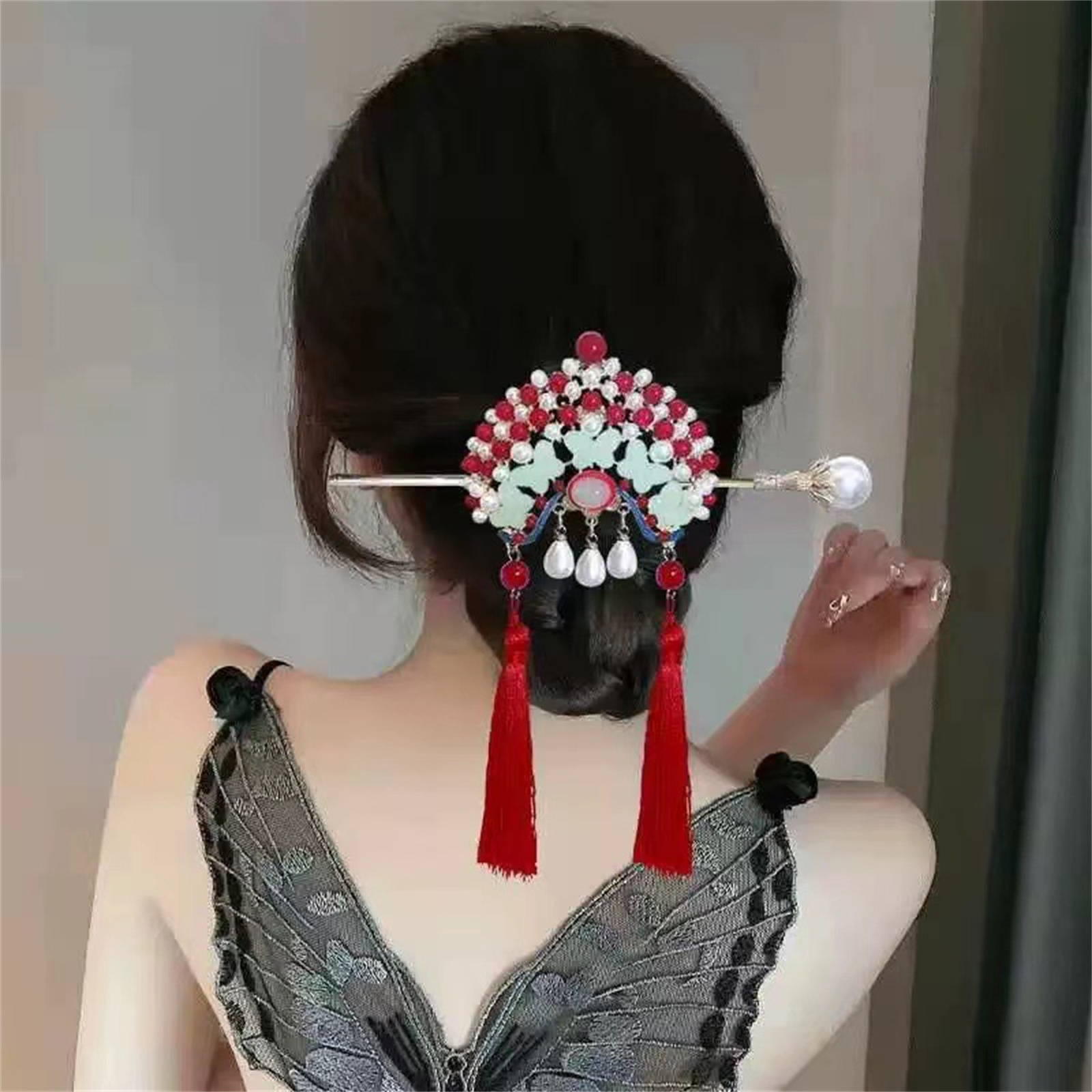Ethnic Style Hairpin For Women – Ethnic Fashion Girls Bewertung und Preis