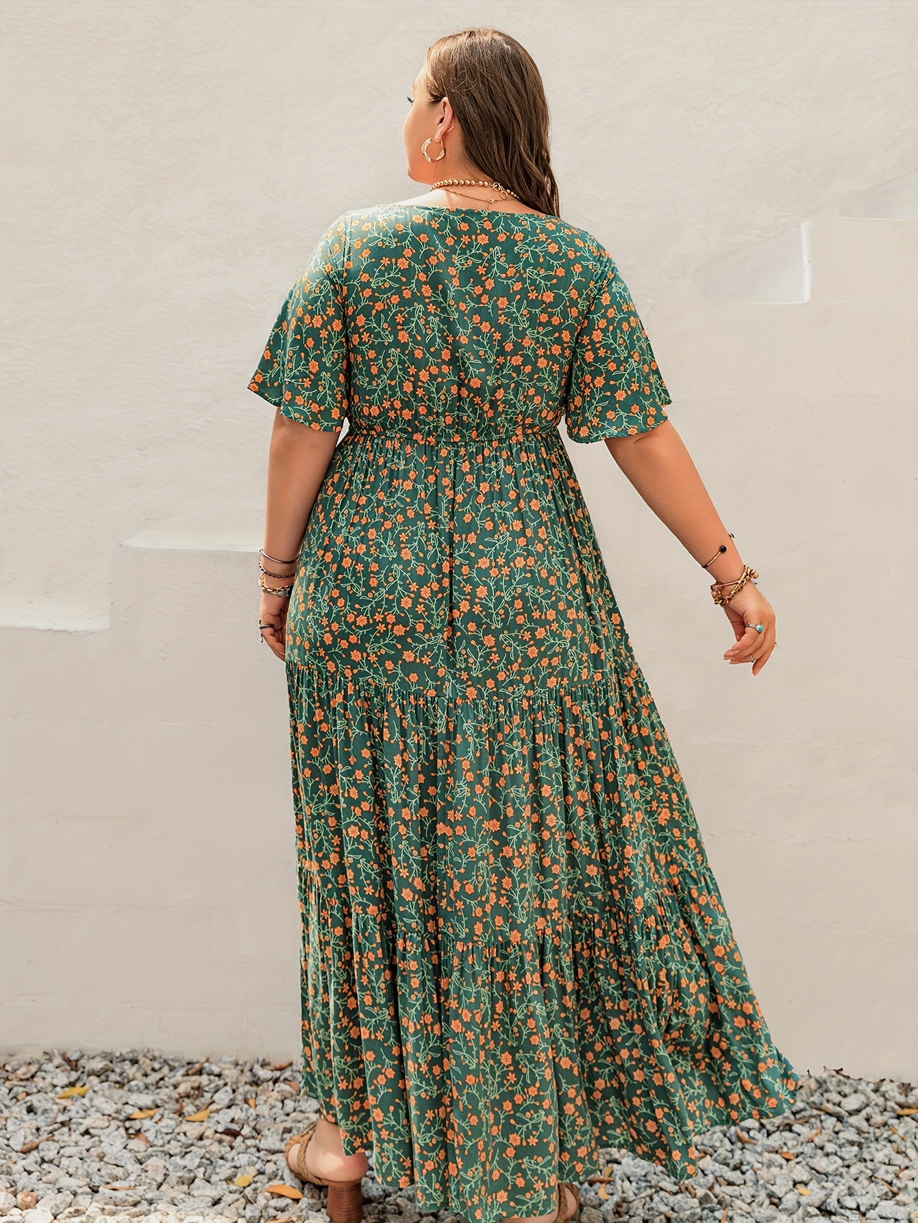 Plus Size Bohemian Long Dress  – Ethnic Fashion Dress Bewertung und Preis