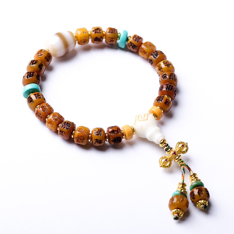 Bone Carved Six-Word Mantra Va – Ethnic Fashion Way Bewertung und Preis