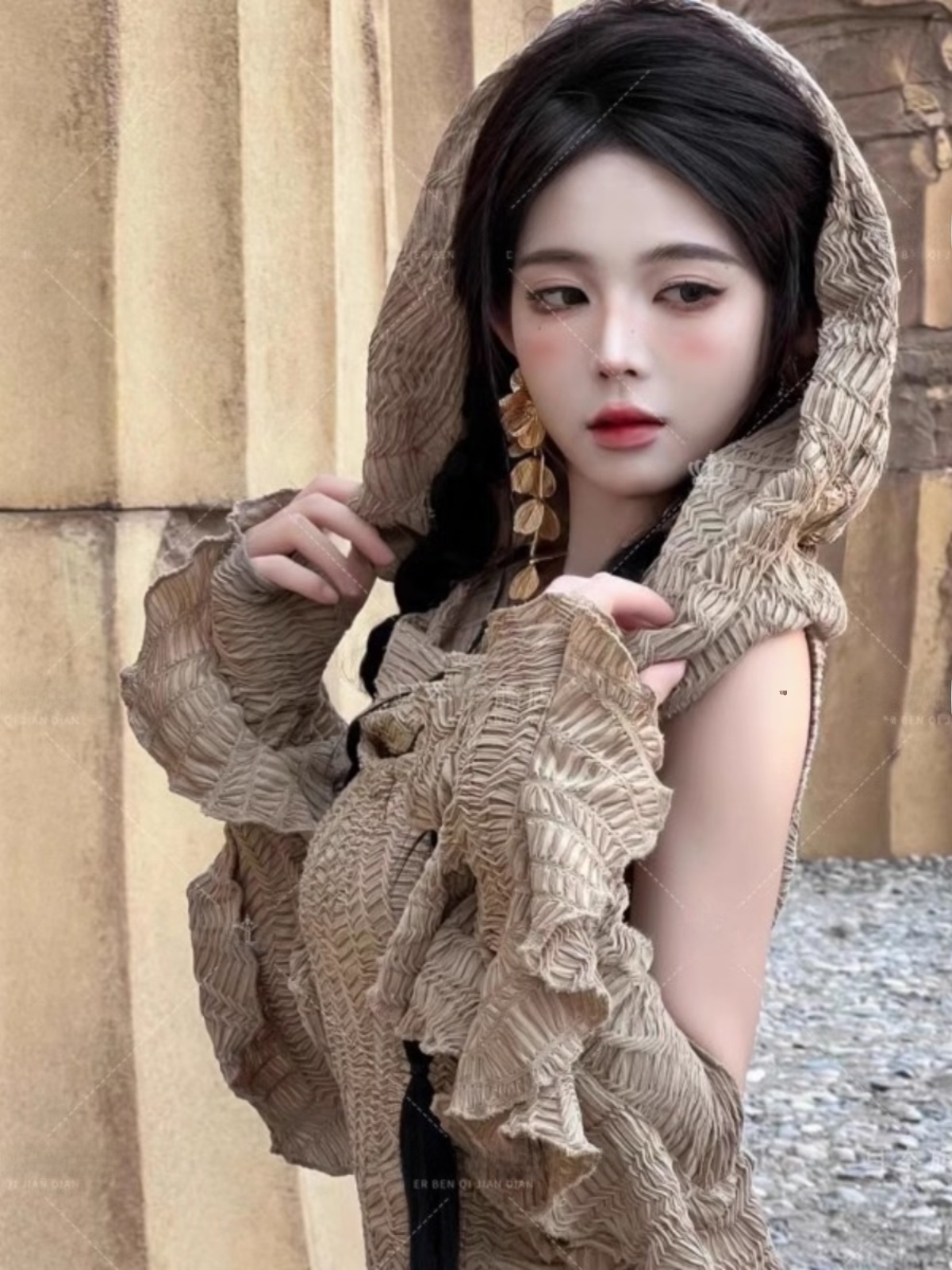 Desert  Themed Long Dress Wome – Ethnic Fashion Photography Bewertung und Preis