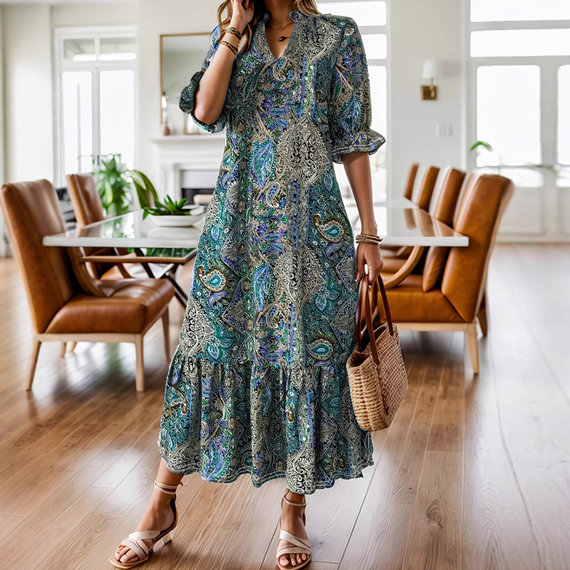 Summer Maxi Dresses For Women  – Ethnic Fashion Dress Bewertung und Preis