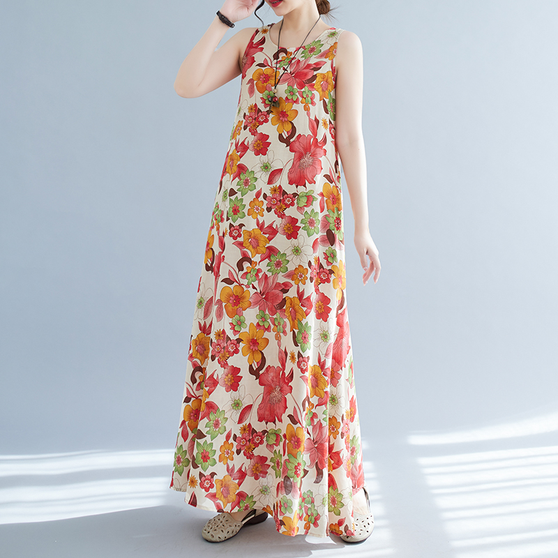 Bohemian Mid-Length Print Dres – Ethnic Fashion Dress Bewertung und Preis