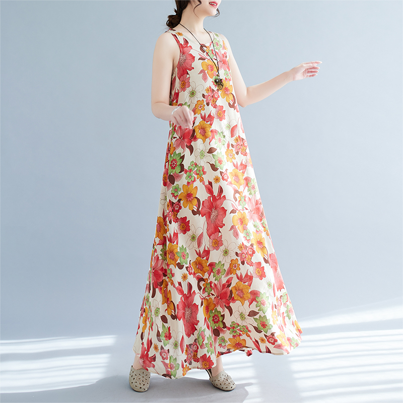 Bohemian Mid-Length Print Dres – Ethnic Fashion Dress Bewertung und Preis