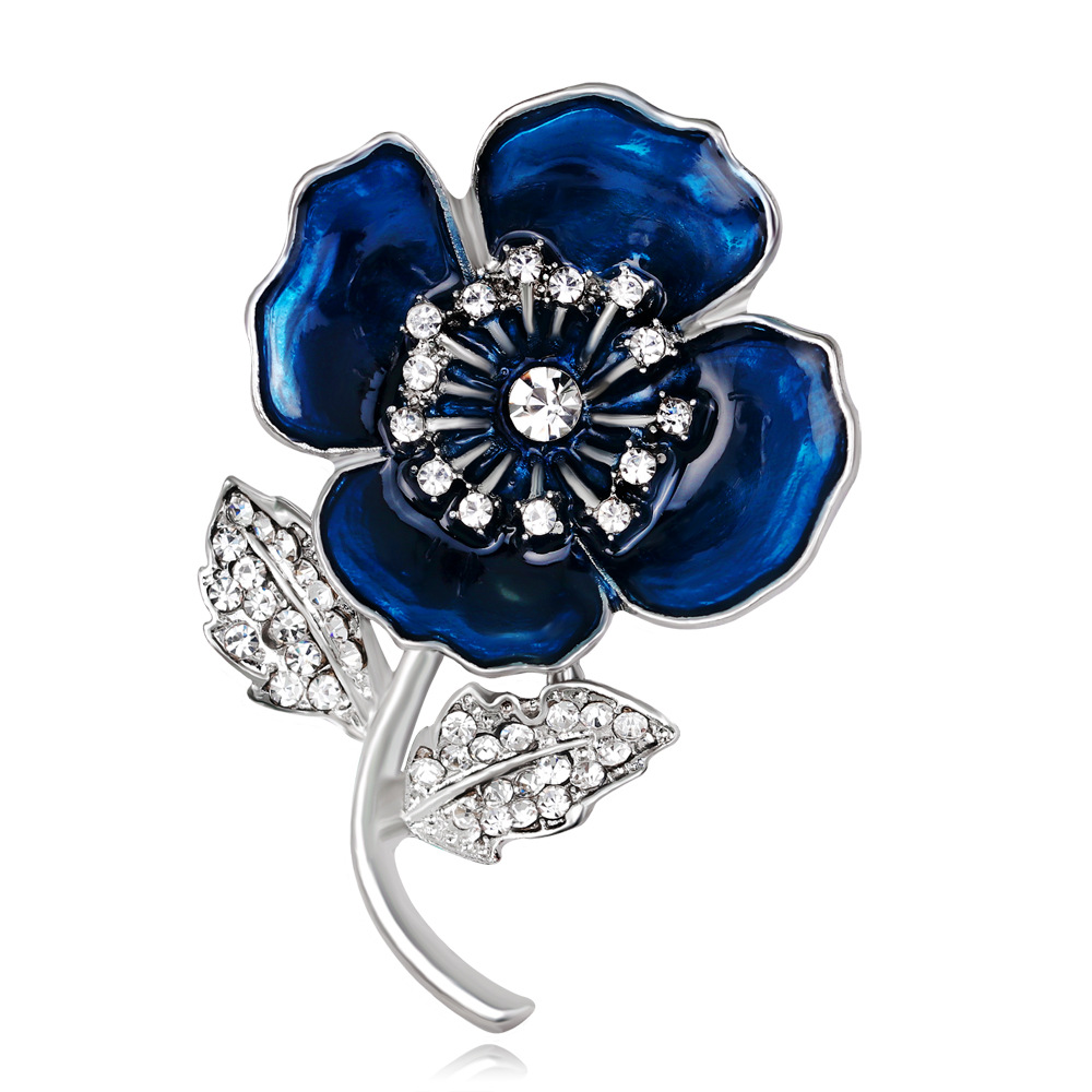 Enameled Red Poppy Flower Broo – Ethnic Fashion Uk Bewertung und Preis