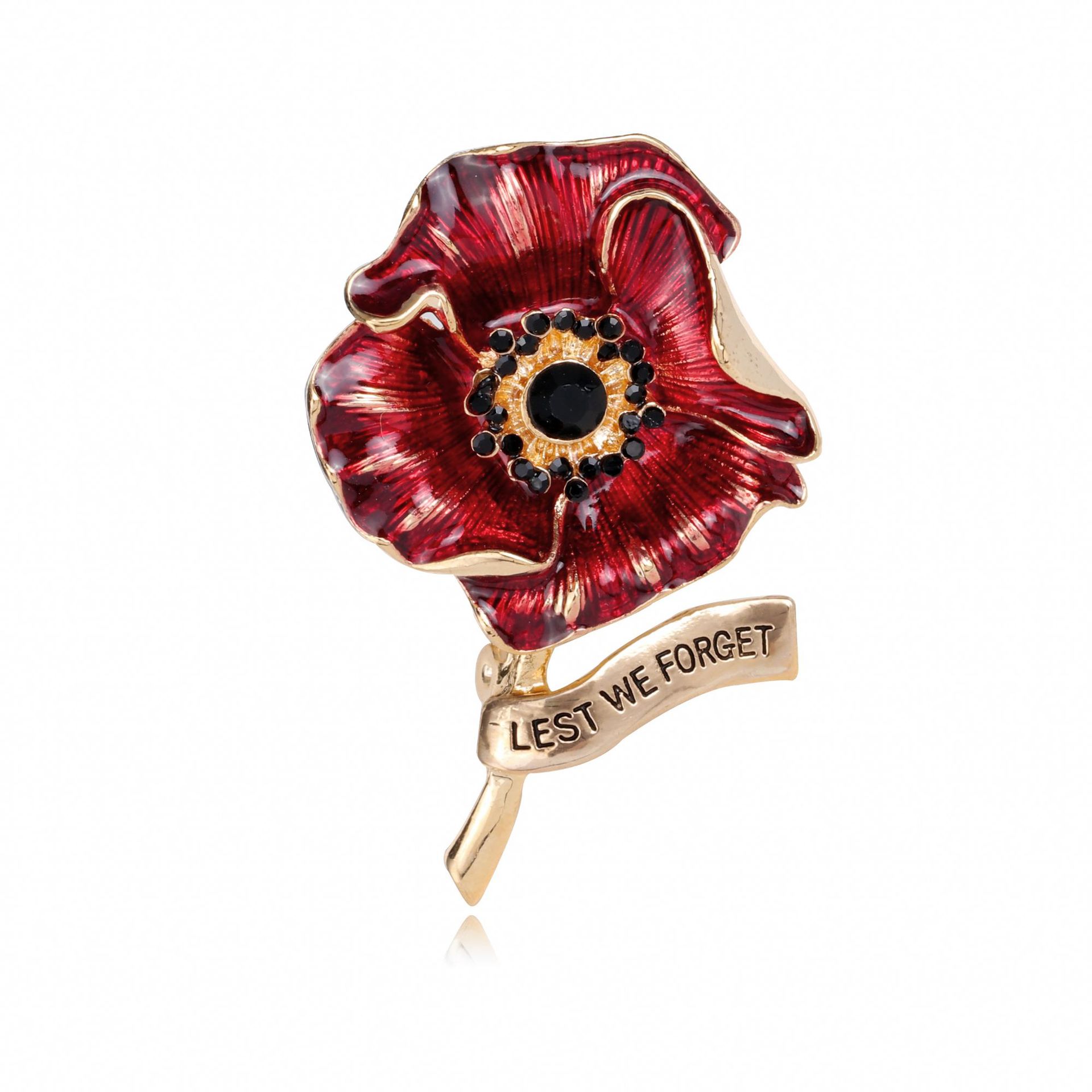 Enameled Red Poppy Flower Broo – Ethnic Fashion Uk Bewertung und Preis