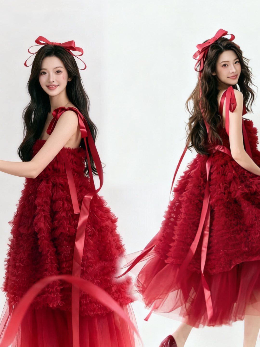 Red Tulle Skirt Artistic Birth – Ethnic Fashion Photography Bewertung und Preis