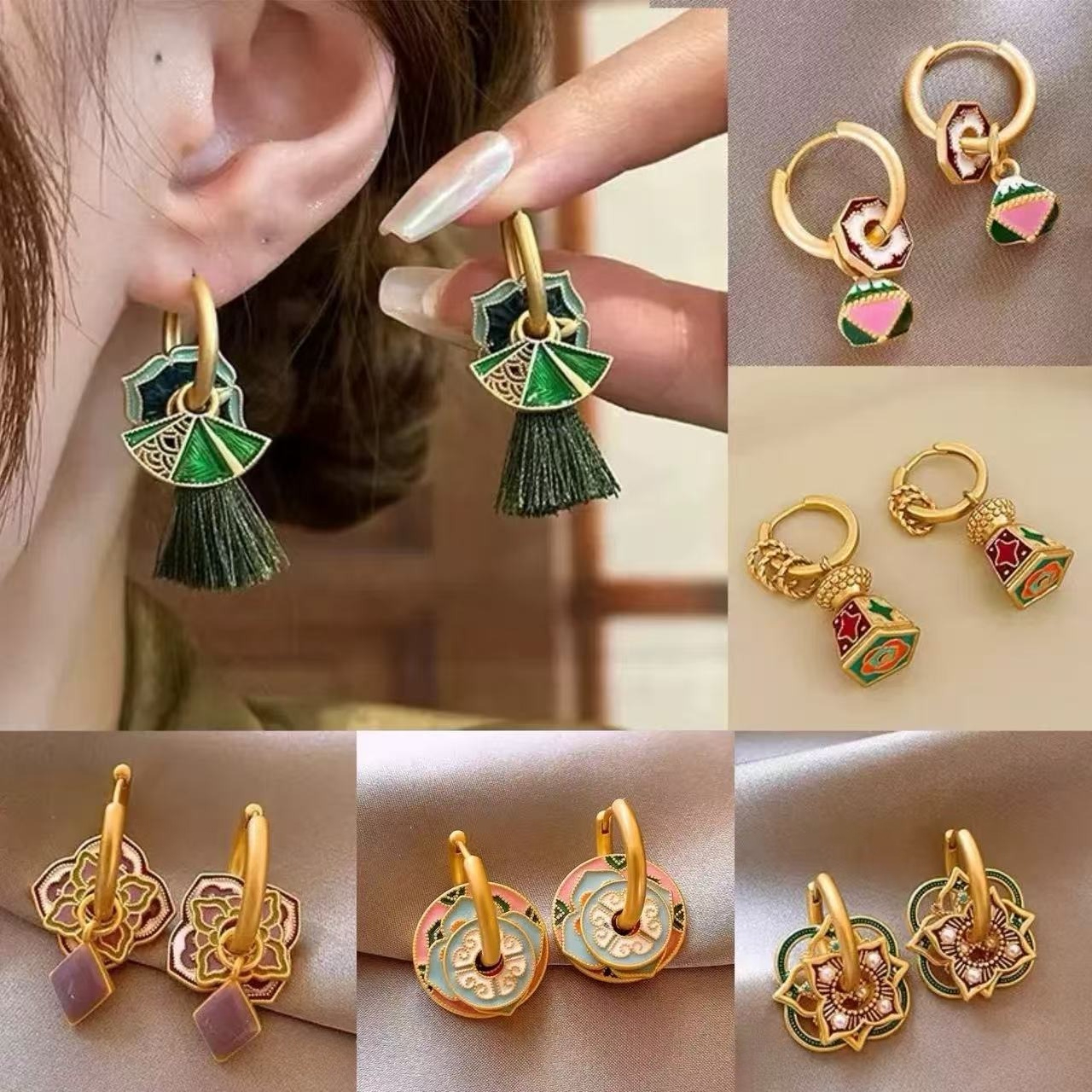 S925 New Chinese-style Earring – Ethnic Fashion Way Bewertung und Preis