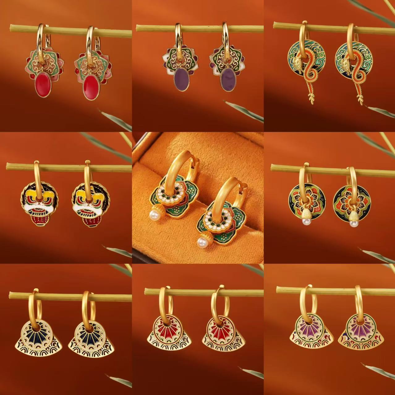 S925 New Chinese-style Earring – Ethnic Fashion Way Bewertung und Preis