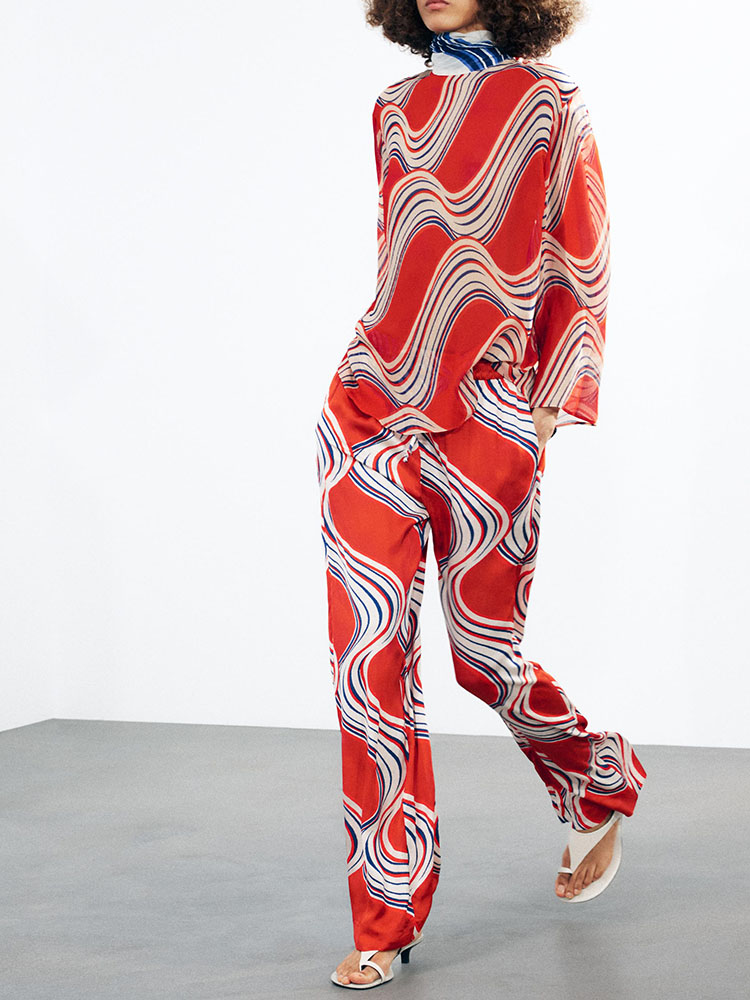 New Autumn Print Shirt Women's – Ethnic Fusion Fashion Bewertung und Preis